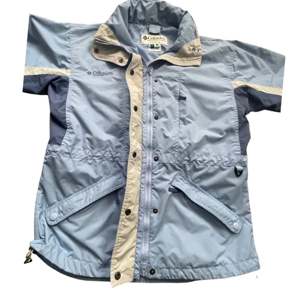 COLUMBIA Lightweight Windbreaker Outdoor Jacket Blue Women’s Size Small. - Picture 6 of 16